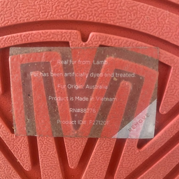 UGG multi color orange and pink platform slippers - Picture 6 of 8